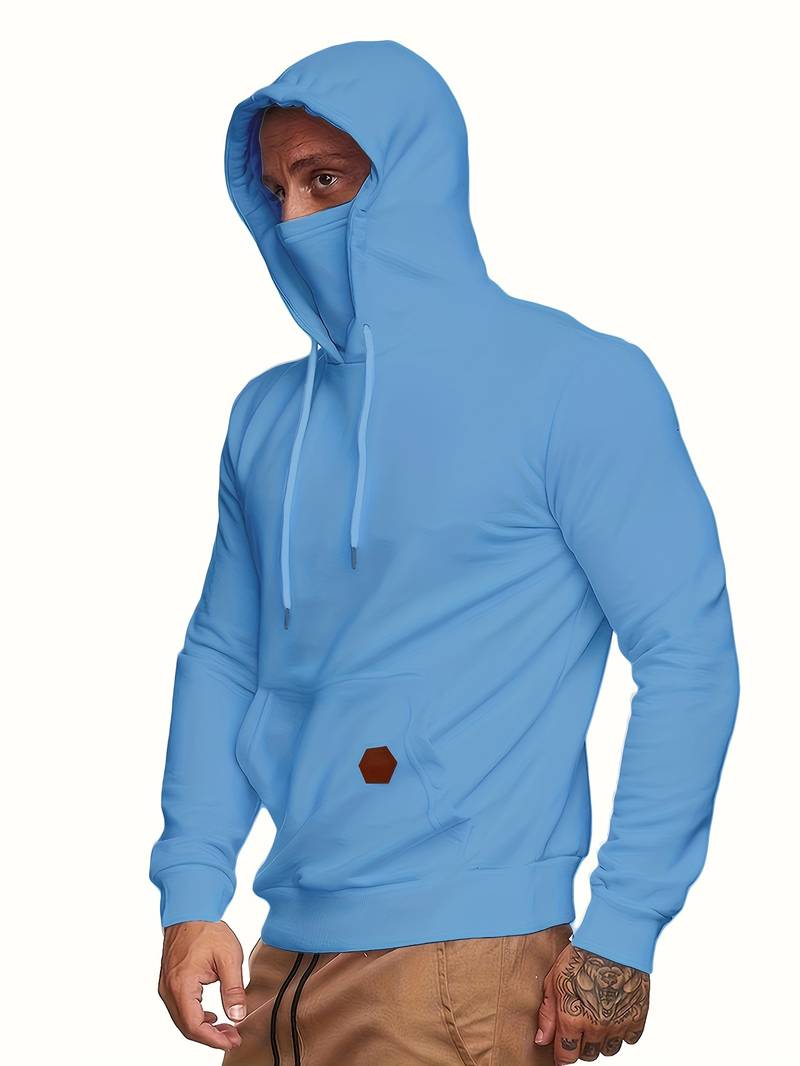 Men's Hoodie with Face Cover