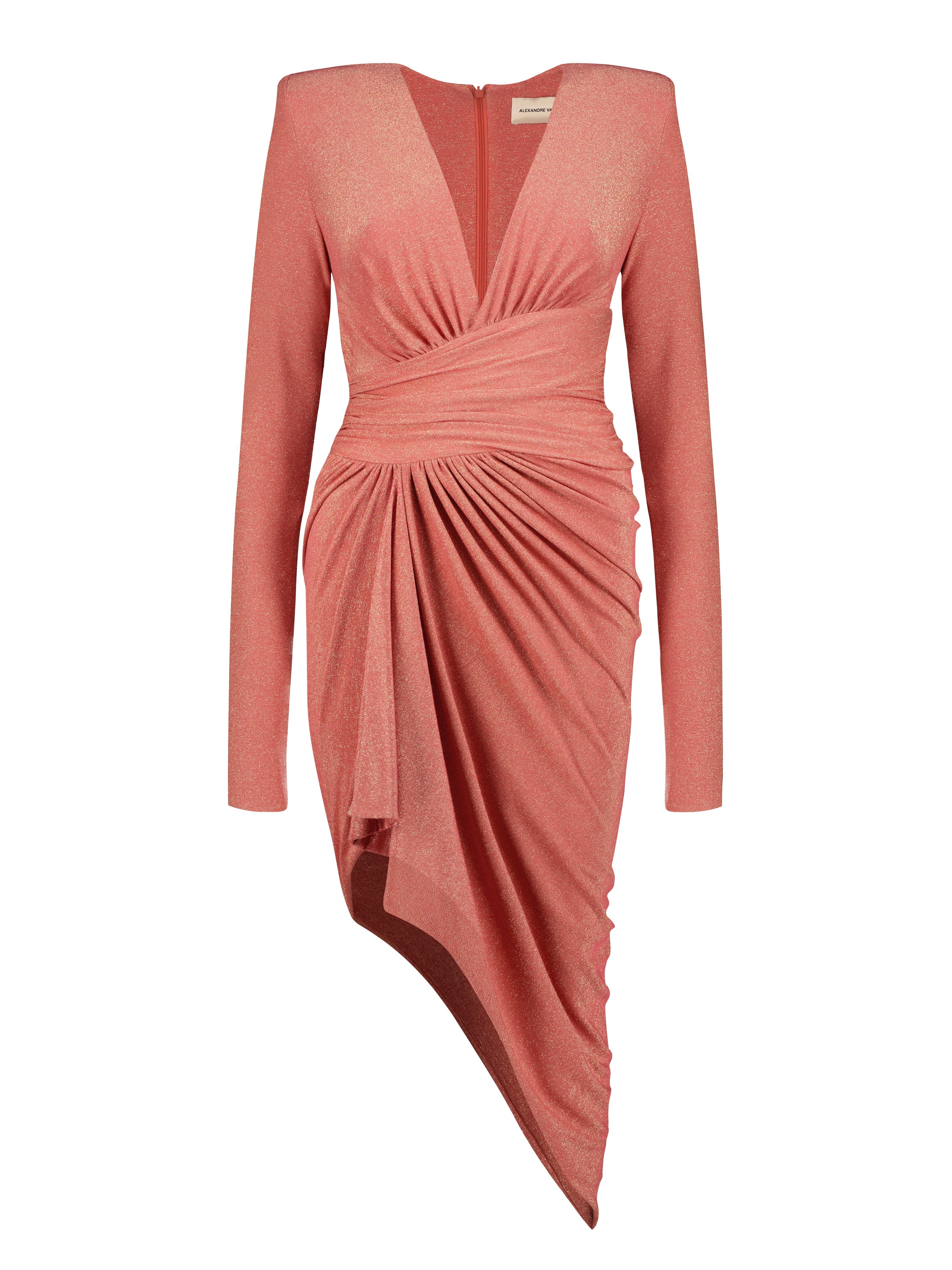 Drape Asymmetric Long Dress