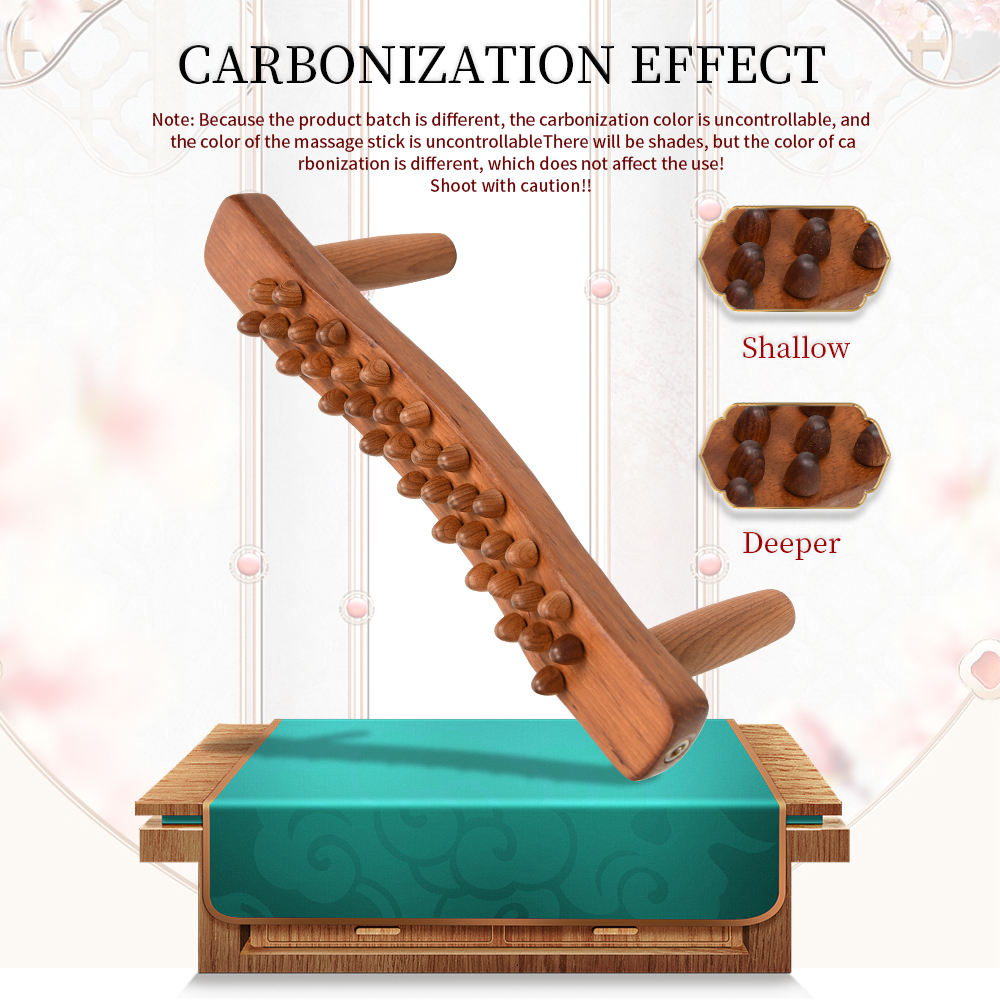 Handheld 34-Bead Wooden Massage Tool for Relaxation | ComfynChic