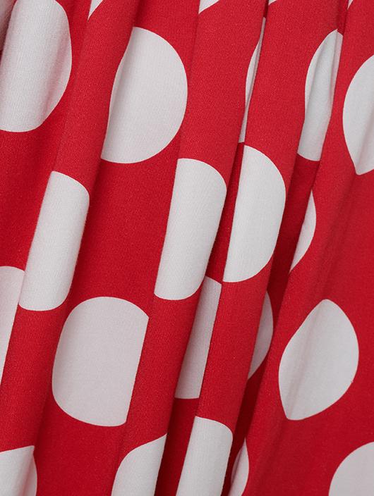 Red Polka Dots Maxi Dress