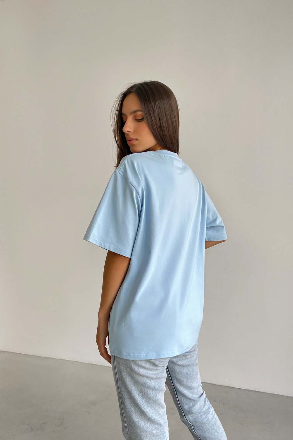 Essential T-Shirt Oversized in Powder Blue